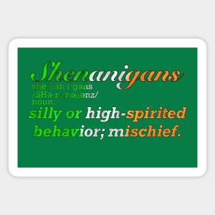 Shenanigans Definition Shenanigan Enthusiast *TWO SIDED* Sticker